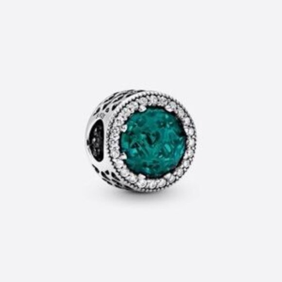 Pandora Sparkling Sea Green Charm - Picture 3 of 4